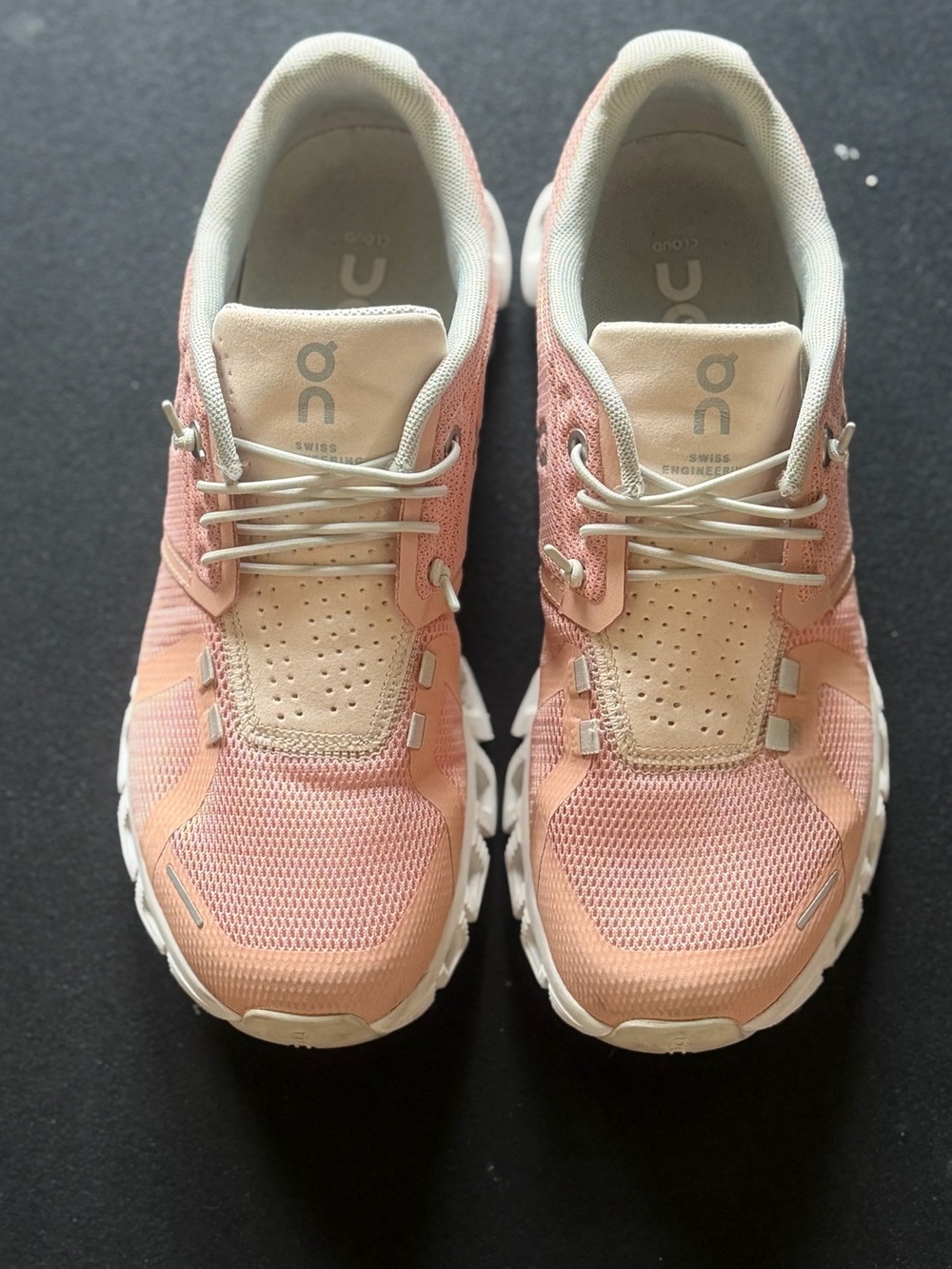 On Running Women's Sneakers in Pink and Cream